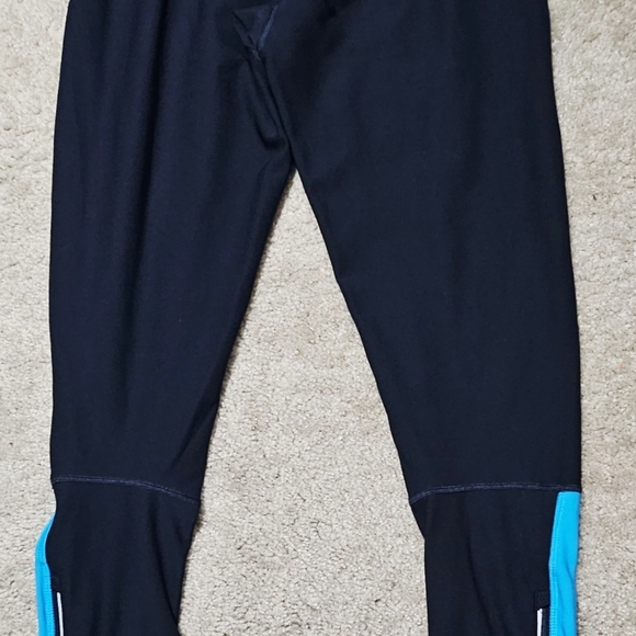 Womens Nike Navy/Caroline blue dri fit compression running leggings size LG - Picture 8 of 8